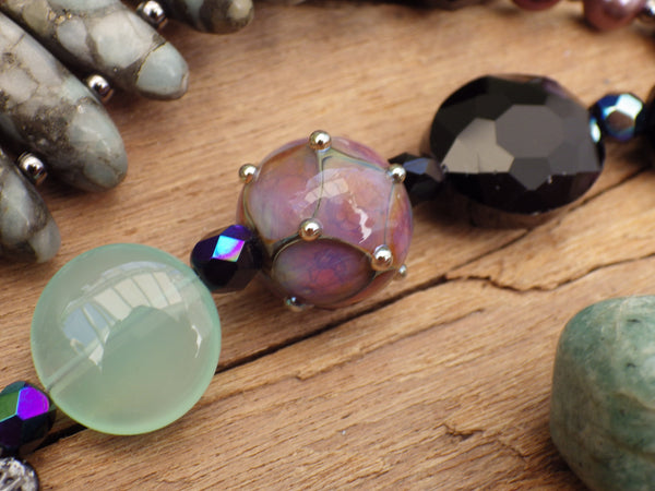 Celtic Goddess Aine Sterling Silver Prayer Beads OOAK