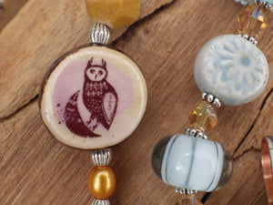 Owl Goddess Athena / Minerva Pagan Prayer Beads
