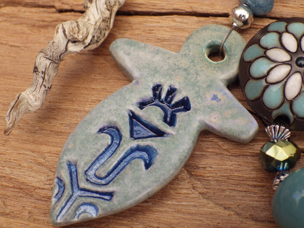 Morgan Le Fay Sea Siren Prayer Beads OOAK