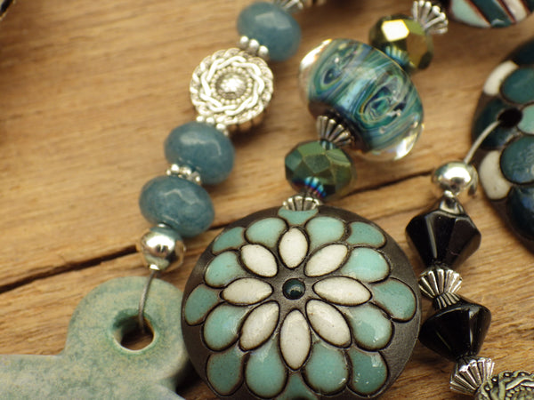 Morgan Le Fay Sea Siren Prayer Beads OOAK