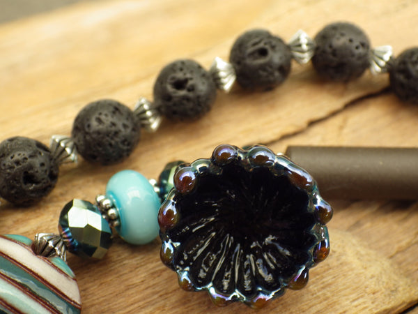 Morgan Le Fay Sea Siren Prayer Beads OOAK