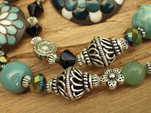 Morgan Le Fay Sea Siren Prayer Beads OOAK