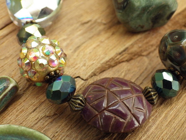 Goddess Arianrhod Pagan Prayer Beads OOAK