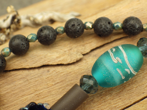 Goddess Morgan Le Fay Sterling Silver Prayer Beads OOAK