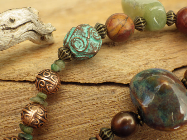 Celtic Cross & Prayer Box Cerridwen Prayer Beads OOAK