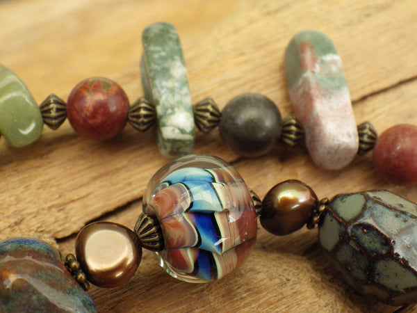 Celtic Cross & Prayer Box Cerridwen Prayer Beads OOAK