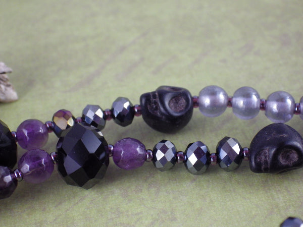 Echoes Of Morrigan Celtic Paidirean Sterling Rosary Necklace OOAK