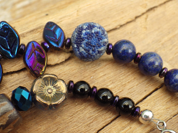 Danu Earth Mother Sterling Silver Pagan Prayer Beads OOAK