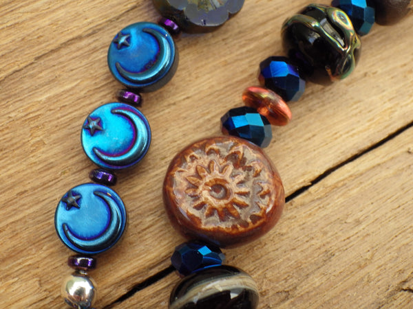 Danu Earth Mother Sterling Silver Pagan Prayer Beads OOAK