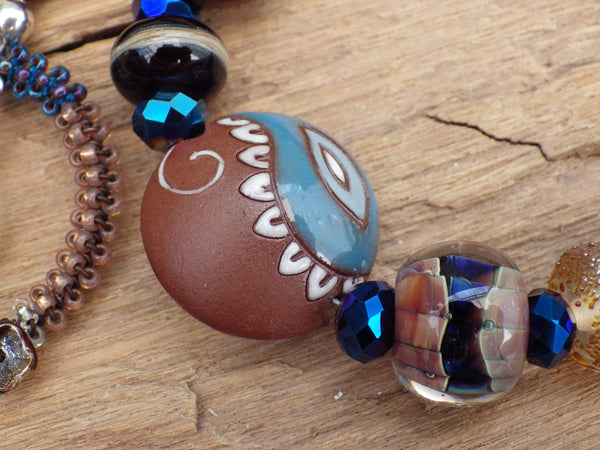 Danu Earth Mother Sterling Silver Pagan Prayer Beads OOAK