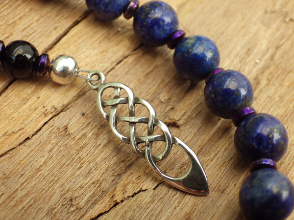 Danu Earth Mother Sterling Silver Pagan Prayer Beads OOAK