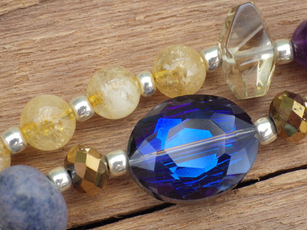 Eqyptian Goddess Isis Sterling Pagan Prayer Beads OOAK