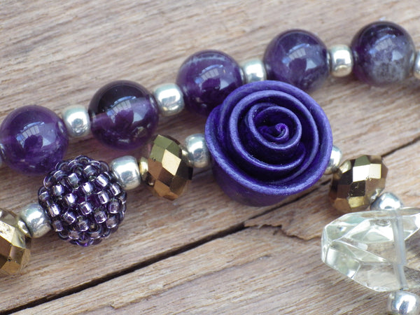 Eqyptian Goddess Isis Sterling Pagan Prayer Beads OOAK