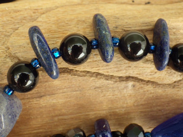 Dark Goddess Lilith Sterling Silver Prayer Beads OOAK