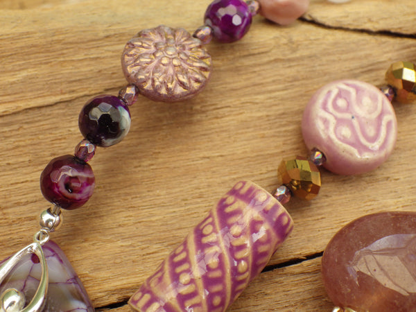 Celtic Goddess Arianrhod Sterling Silver Meditation Beads OOAK