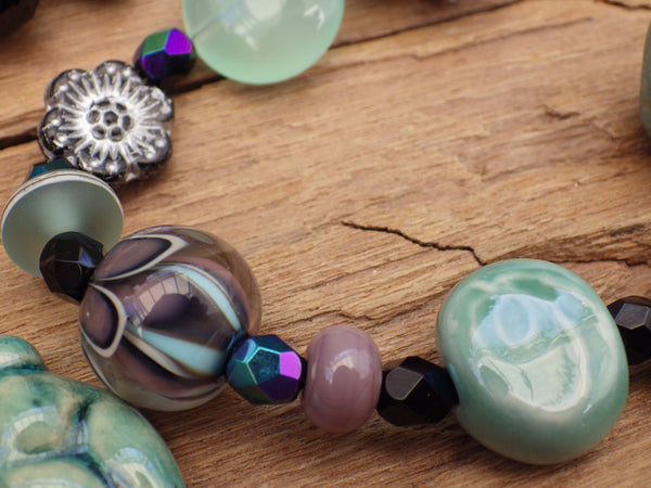 Celtic Goddess Aine Sterling Silver Prayer Beads OOAK