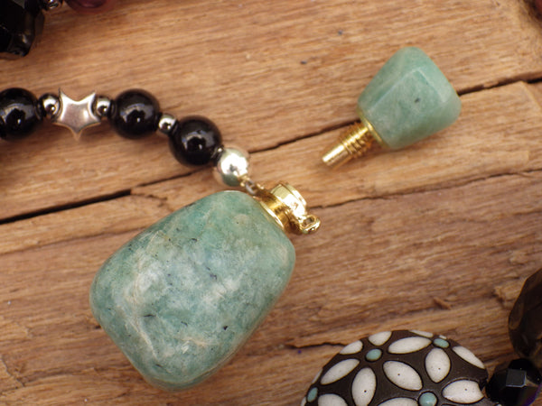 Celtic Goddess Aine Sterling Silver Prayer Beads OOAK