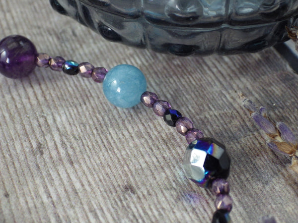 Goddess Morrigan Car Rear View Mirror Charm Amulet OOAK