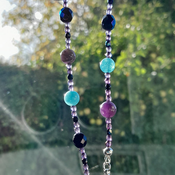 Goddess Morrigan Car Rear View Mirror Charm Amulet OOAK