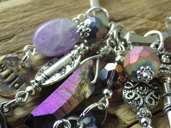 Goddess Hekate Bag Charm, Keychain Keyring OOAK