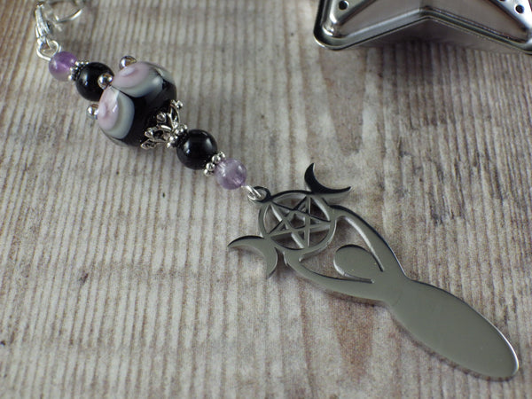 Goddess Rhiannon Tea Ball With Gemstones