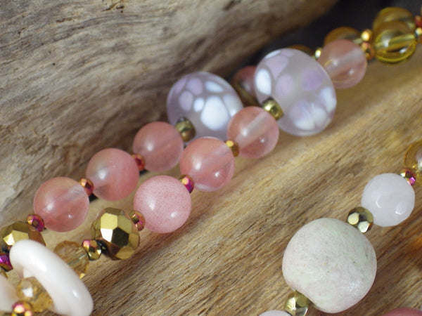 Goddess Brighid Celtic Paidirean Sterling Silver Prayer Beads Necklace OOAK