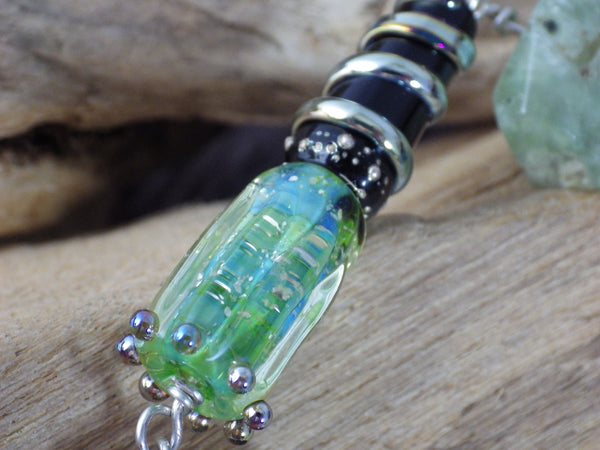 Moon Gazing Hare Sterling Silver Pagan Prayer Beads OOAK