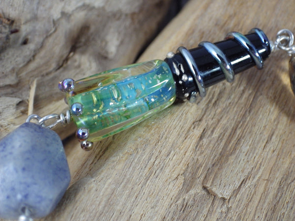 Sterling Silver Owl Goddess Minerva Meditation Beads OOAK