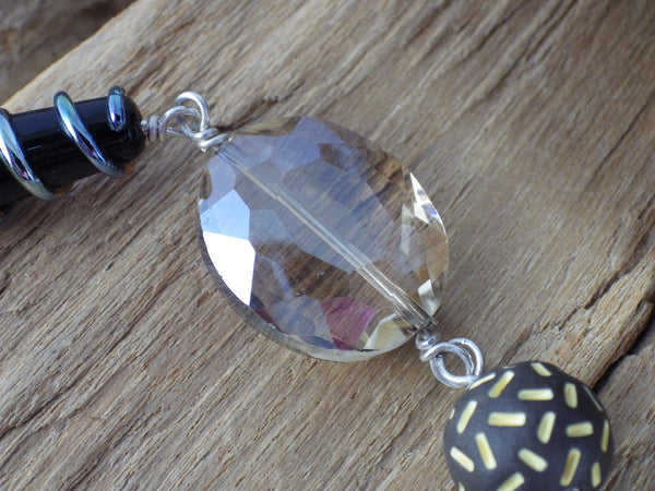 Sterling Silver Owl Goddess Minerva Meditation Beads OOAK