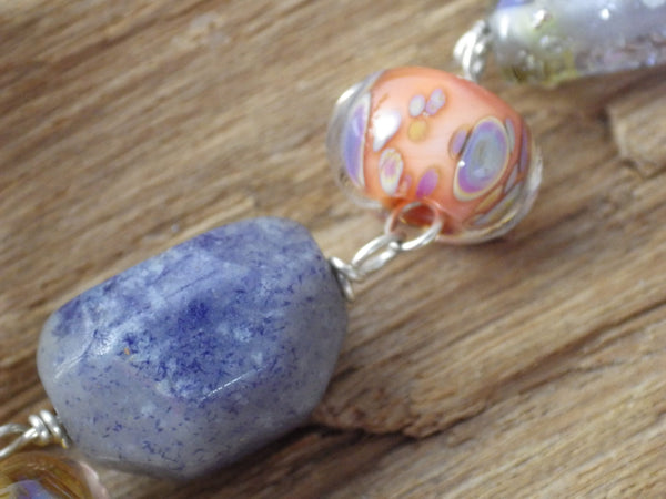 Owl Goddess Minerva Athena, Sterling Silver Pagan Prayer Beads OOAK