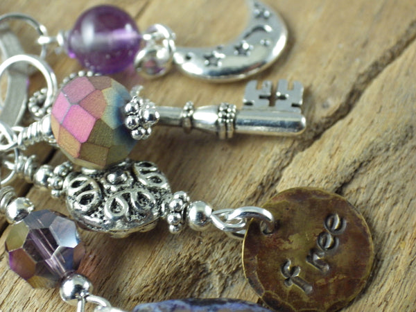 Goddess Hekate Bag Charm, Keychain Keyring OOAK