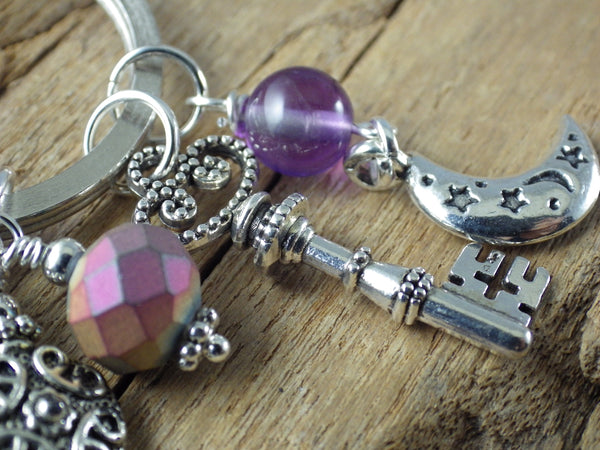 Goddess Hekate Bag Charm, Keychain Keyring OOAK