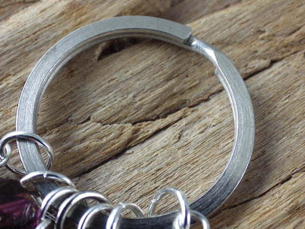 Goddess Lilith Inanna Gemstone Bag Charm Keyring OOAK