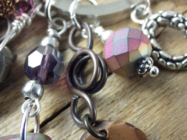 Goddess Lilith Inanna Gemstone Bag Charm Keyring OOAK