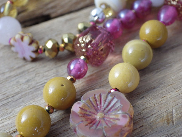 Goddess Brighid Celtic Paidirean Sterling Silver Prayer Beads Necklace OOAK