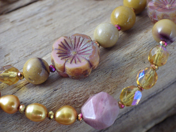 Goddess Brighid Celtic Paidirean Sterling Silver Prayer Beads Necklace OOAK