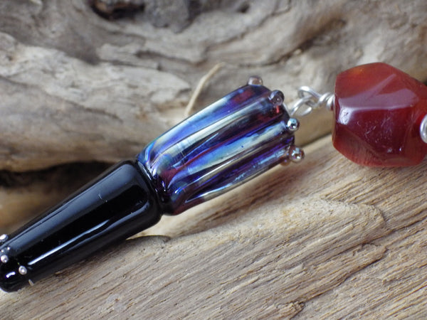 Autumn Moon Sterling Silver Prayer Beads OOAK