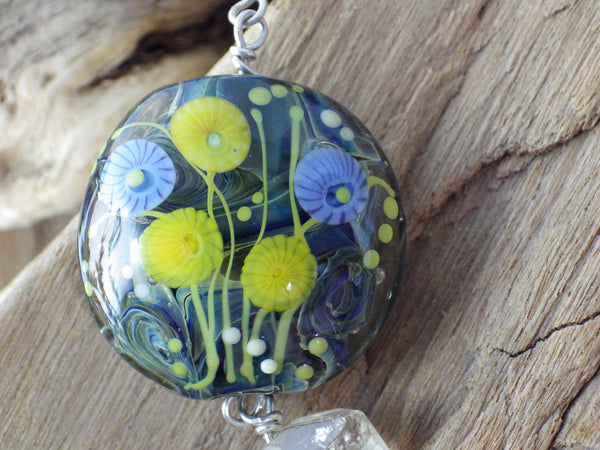 Sterling Silver Owl Goddess Minerva Meditation Beads OOAK