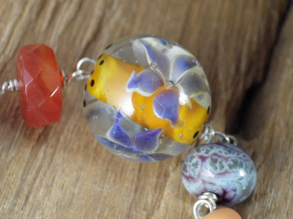 Owl Goddess Minerva Athena, Sterling Silver Pagan Prayer Beads OOAK