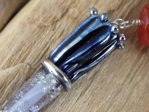 Owl Goddess Minerva Athena, Sterling Silver Pagan Prayer Beads OOAK