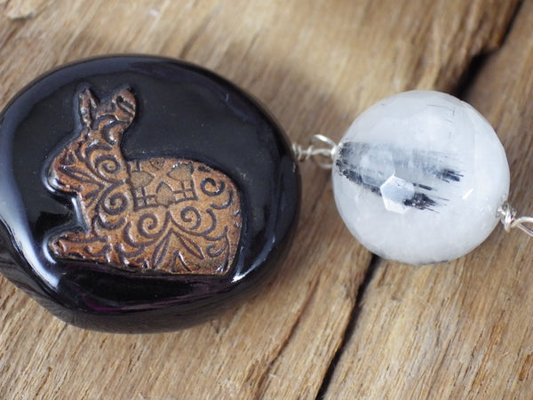 Mountain Hare Sterling Silver Pagan Prayer Beads OOAK