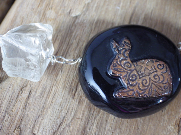 Mountain Hare Sterling Silver Pagan Prayer Beads OOAK