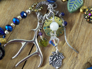 RESERVED FOR DENISE Elen Of The Ways, Sapphire & Sterling Silver Prayer Beads