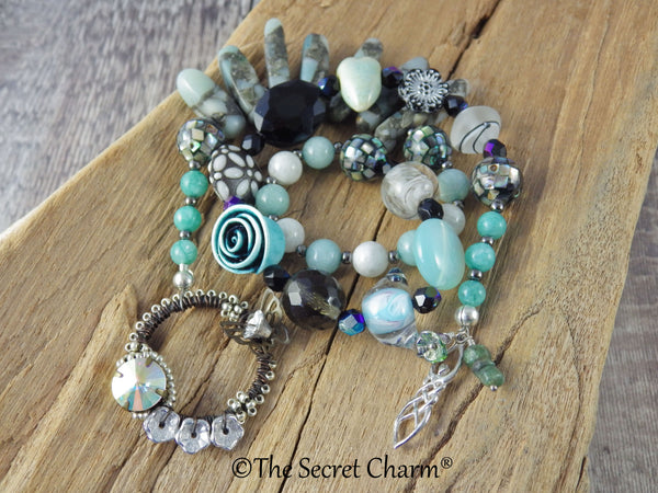 Norse Goddess Freya Sterling Silver Prayer Beads OOAK