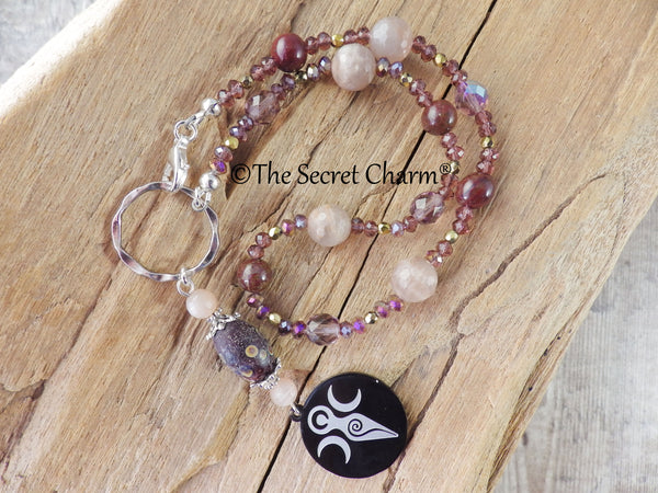 Goddess Hecate Car Rear View Mirror Charm Amulet