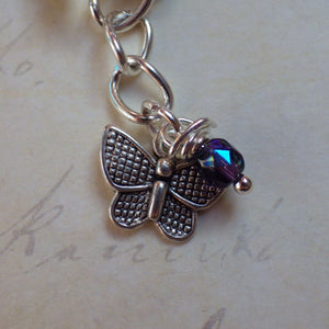 Animal Spirits Wiccan Charm Bracelet, Pagan Loaded Bracelet, Fox Wolf Hare Butterfly, Silver Plated Spiritual Nature Jewellery Gift