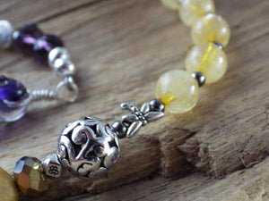 Norse Goddess Freya Pagan Prayer Beads, Wiccan Rosary Mala Beads, Worry Beads, Witches Ladder Meditation Beads, Pagan Spiritual Gift