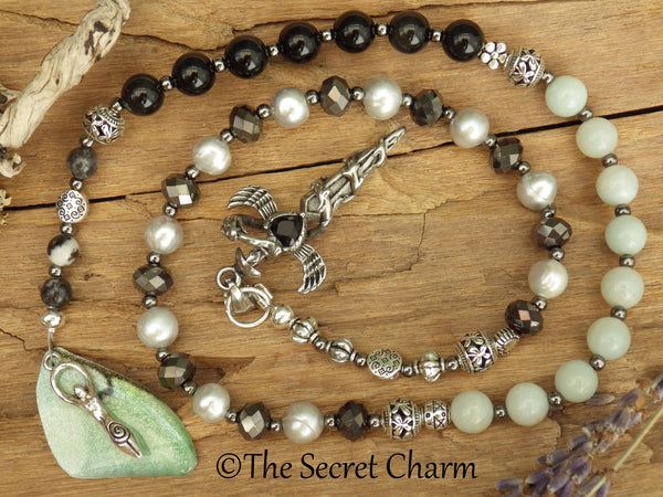 Dark Goddess Lilith Pagan Prayer Beads