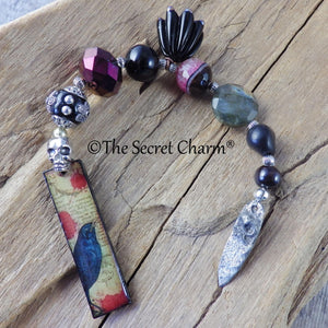 Crow Goddess Morrigan Pocket Prayer Beads