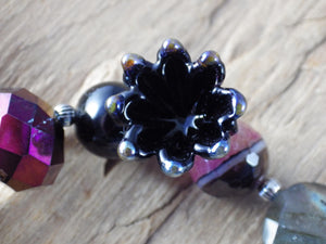 Crow Goddess Morrigan Pocket Prayer Beads